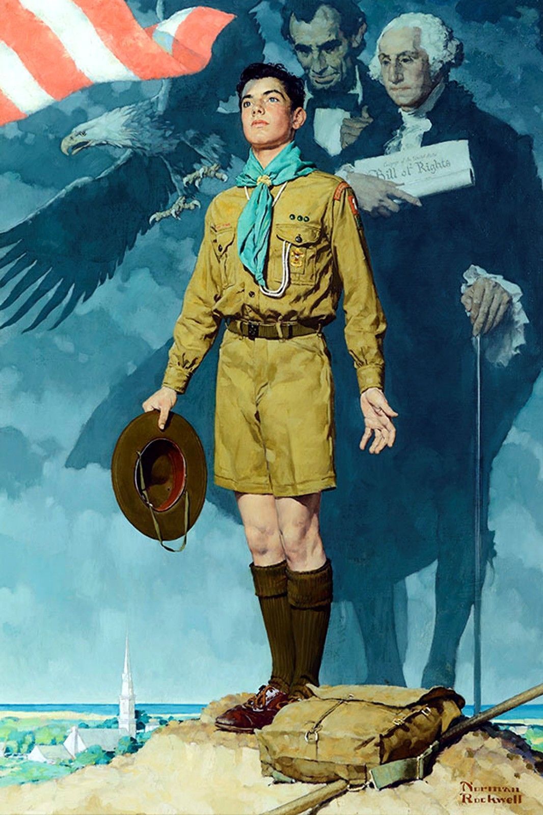A Scout is Loyal United States. 1935, by Norman Rockwell.